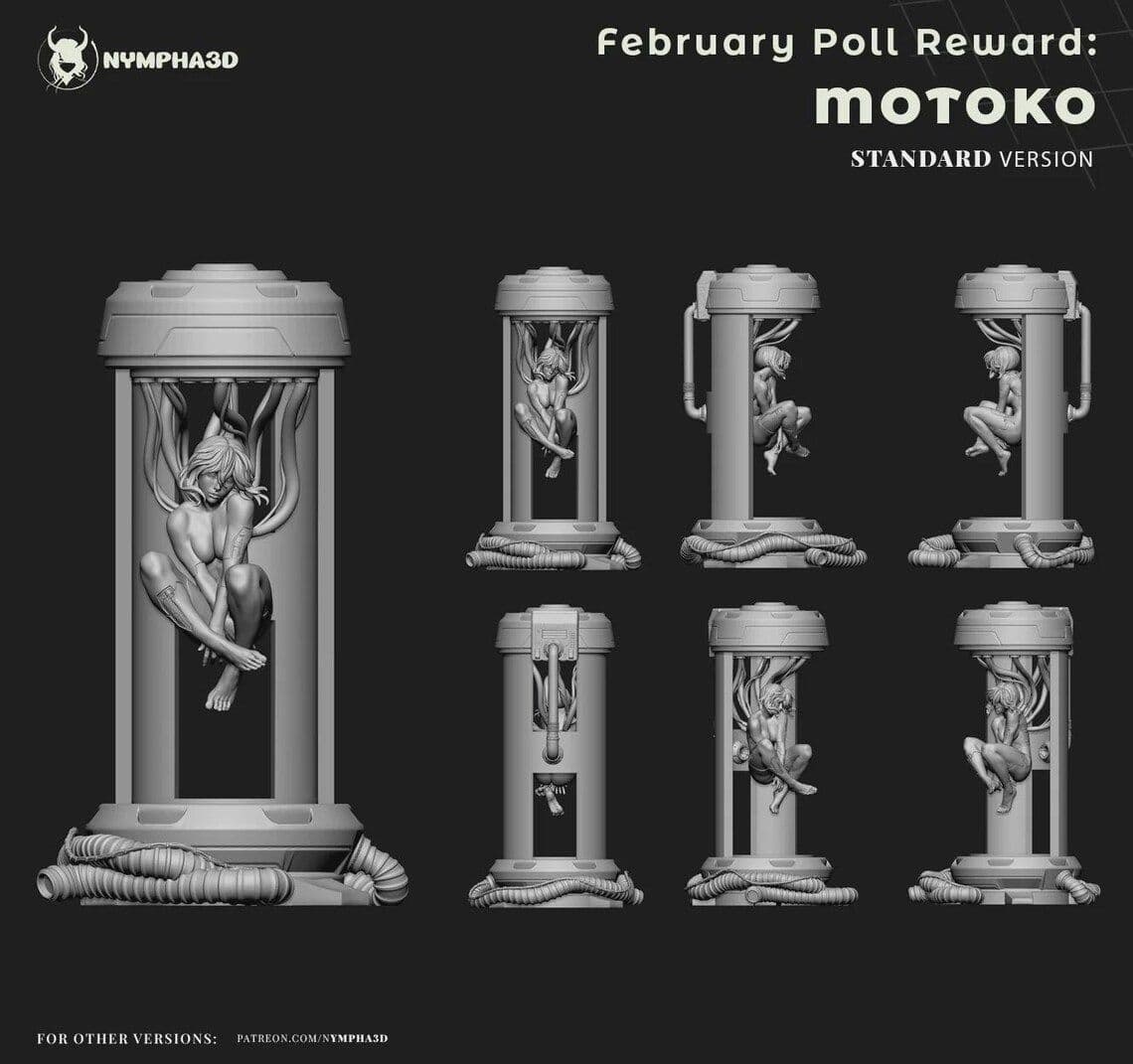 Motoko Ghost In The Shell | Maximum Detailed 16K 3D printed figure product image 5