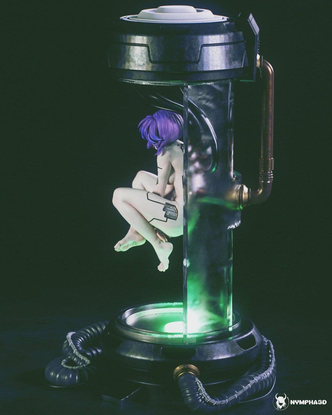 Motoko Ghost In The Shell | Maximum Detailed 16K 3D printed figure product image 3