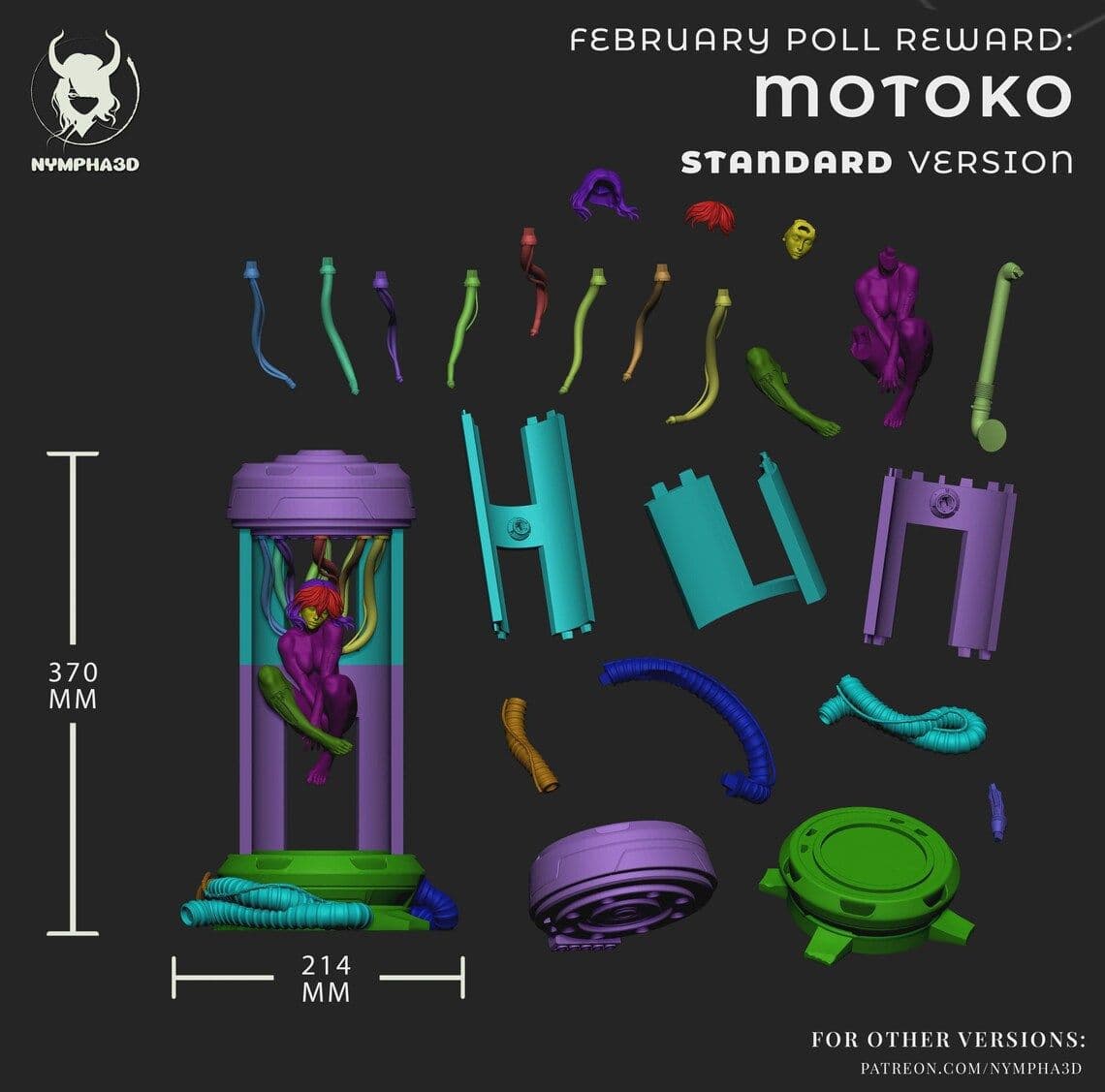 Motoko Ghost In The Shell | Maximum Detailed 16K 3D printed figure product image 6