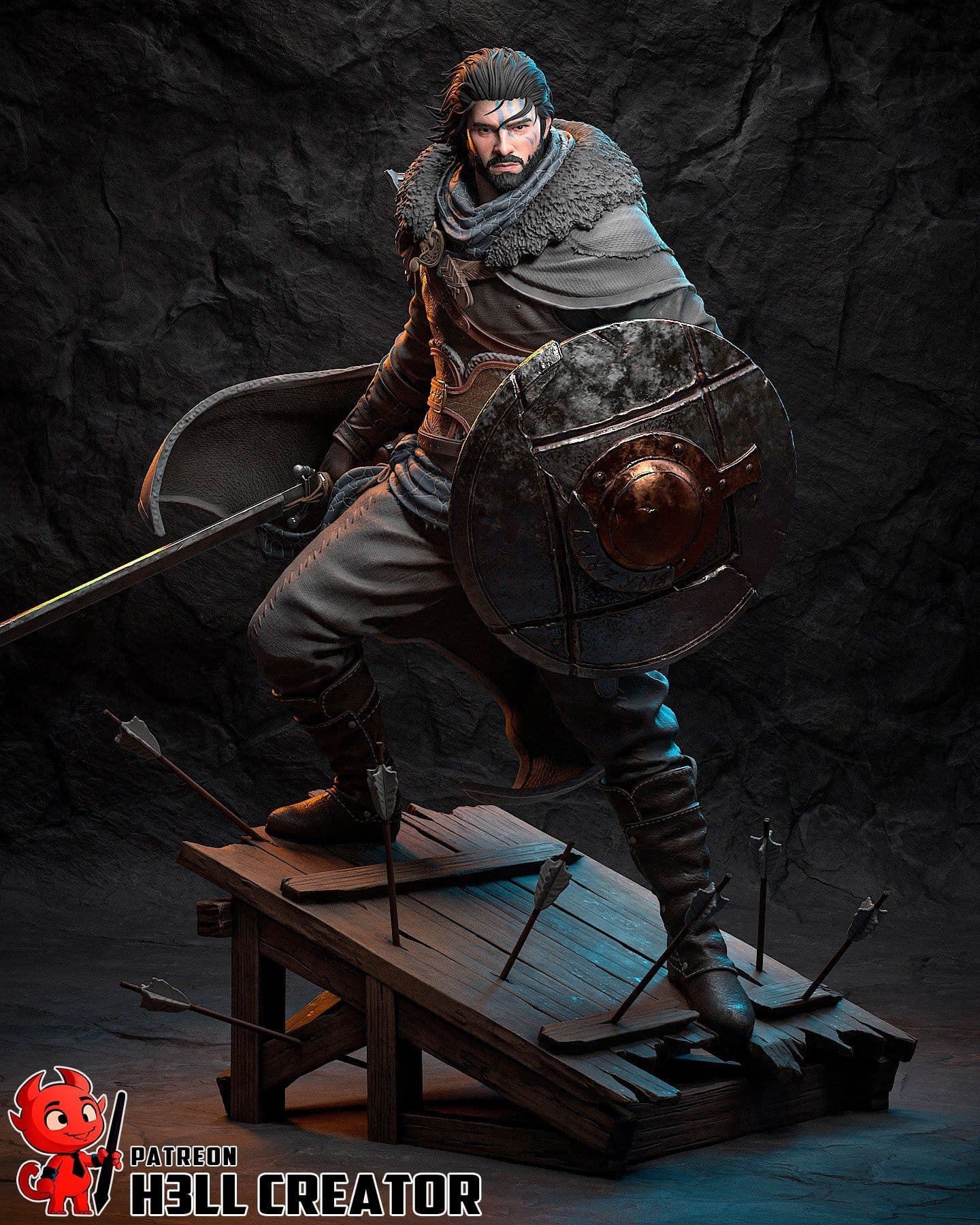 Kliff Crimson Desert | Maximum Detailed 16K 3D printed figure product image 3