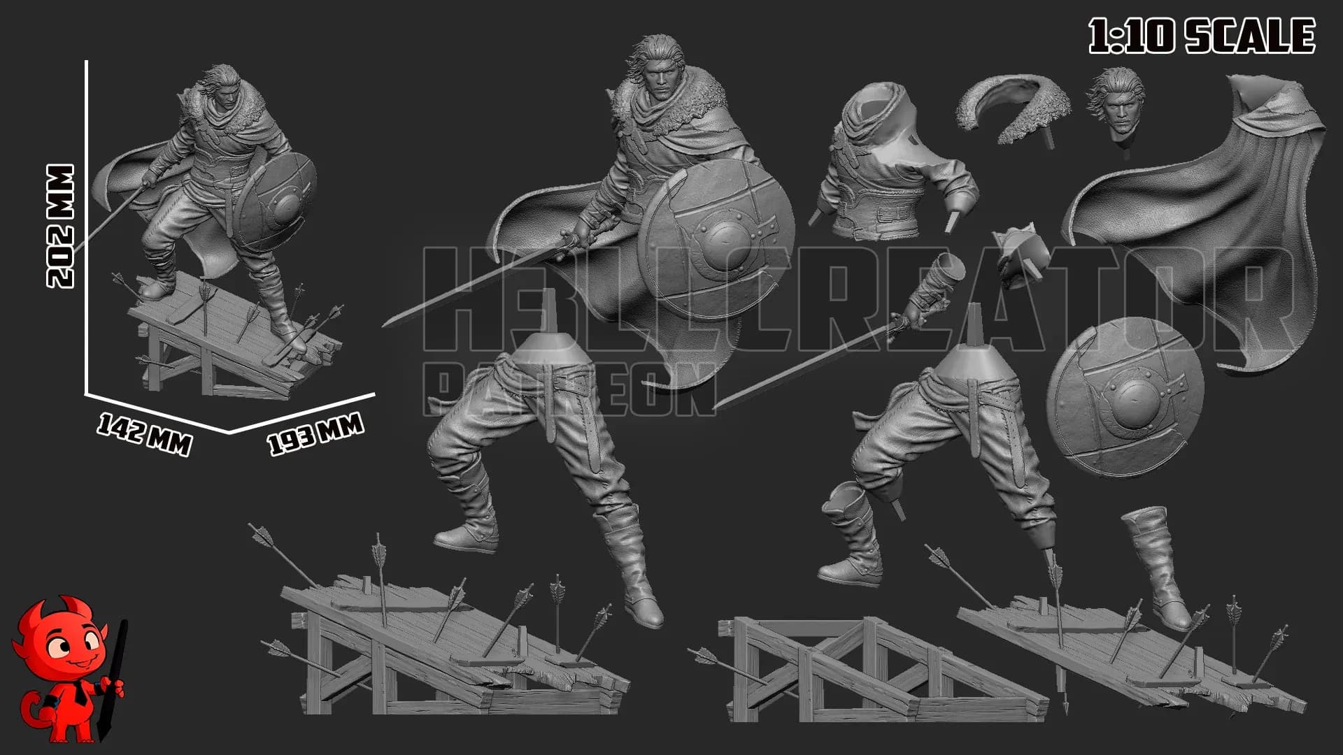 Kliff Crimson Desert | Maximum Detailed 16K 3D printed figure product image 4