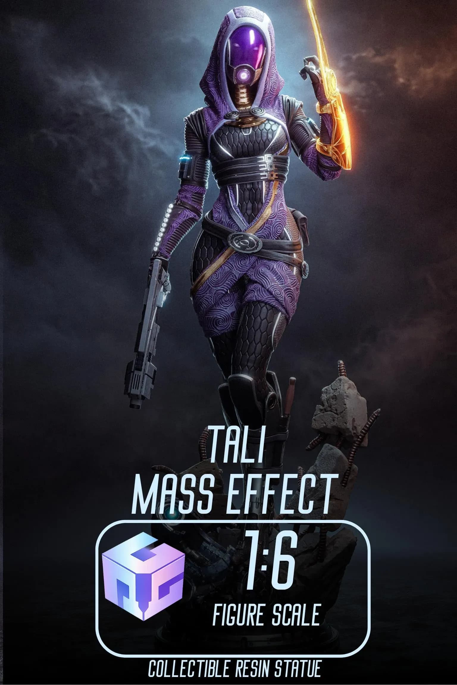 Tali Mass Effect | Maximum Detailed 16K 3D printed figure